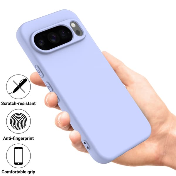 Fodral för Google Pixel 10/10 Pro Stötsäkert, Smalt Flytande Silikonmaterial Blue