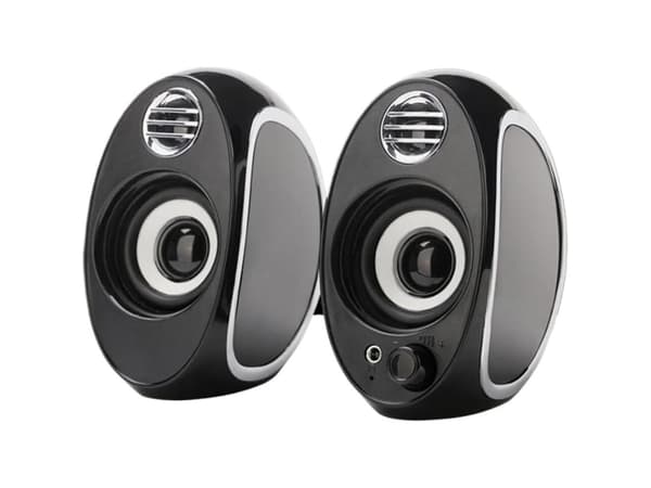 Praktisk mini USB computer lille højttaler subwoofer computerhøjttaler (sort)