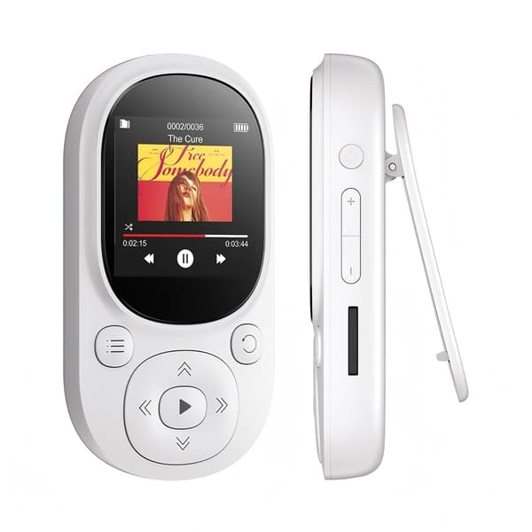 Mini MP3 Walkman -musiikkisoitin, Bluetooth 5.0, 32 Gt White