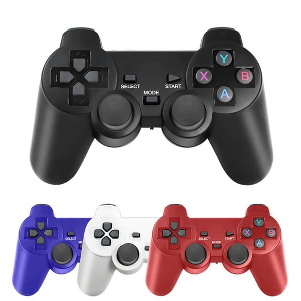 Trådløs kontroller for PS3/PC/TV/Android – 2.4G Gamepad, Plug and Play Black