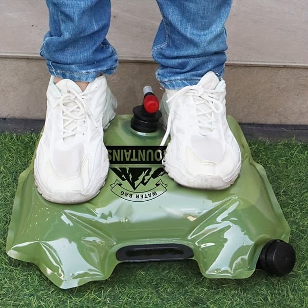 Bærbar Sammenfoldelig Vandpose til Camping / Vandring (8L/Khaki)