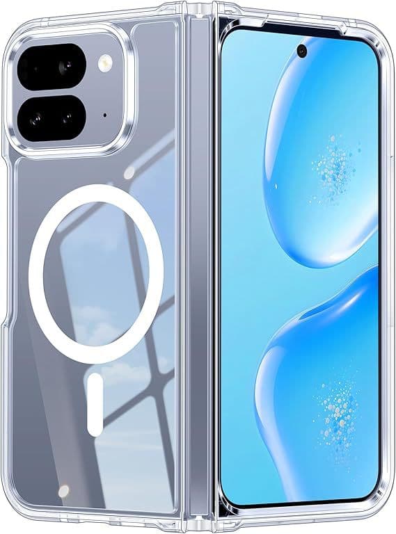 Fodral för Google Pixel 11 Pro Fold, magnetiskt skyddande telefonfodral Transparent