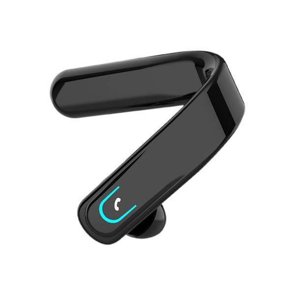 Bluetooth ørekrog-hovedtelefoner, forretningsstil, kompatible med iOS og Android (sort)