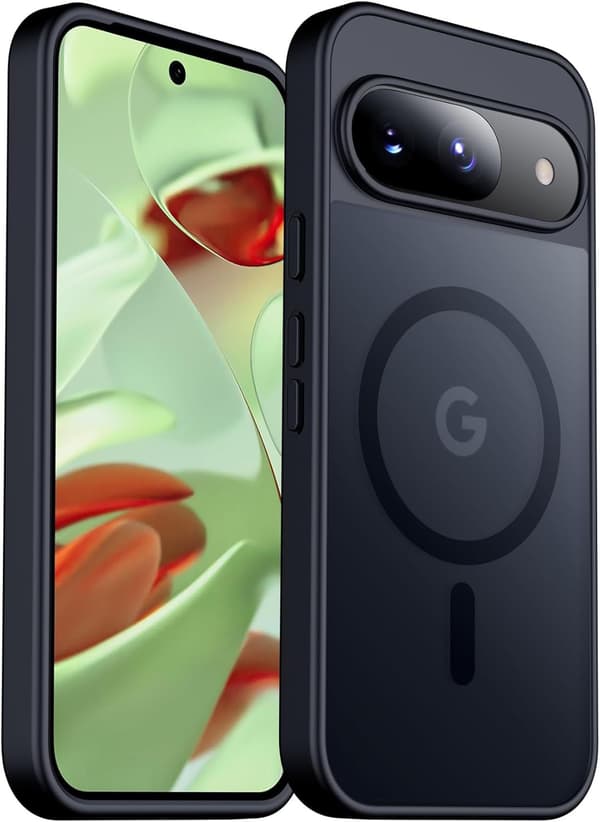 Etui til Google Pixel 10A, magnetisk matt telefonetui Black