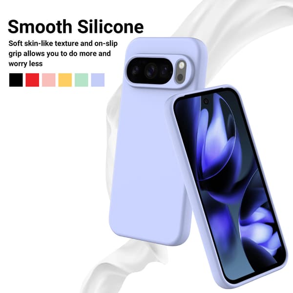 Fodral för Google Pixel 11 Pro Stötsäkert, Smalt Flytande Silikonmaterial Blue