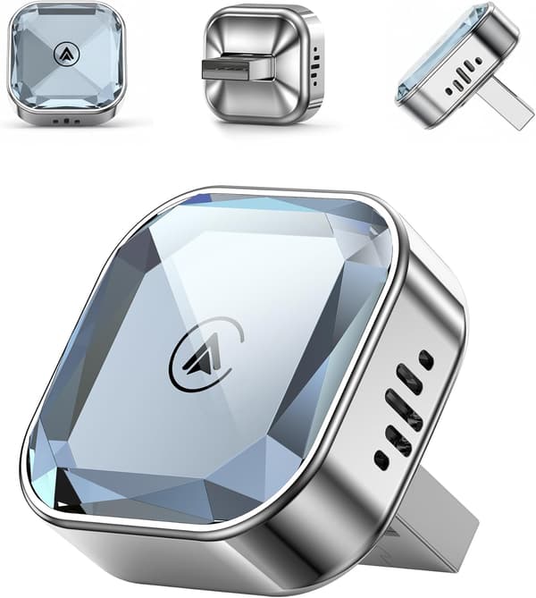 Trådløs CarPlay-adapter for Android og iPhone, Plug & Play oppgradert Android for bil