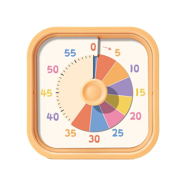 Barnetimer, stillegående drift, påminnelse for studier/kjøkkenbaking (oransje)