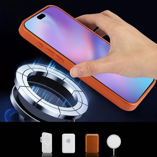 Telefoncover til iPhone 17 Pro Max Hybrid Stødsikkert Robust Magnetisk Silver
