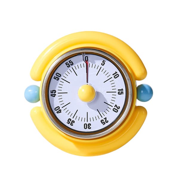 Visuel magnetisk timer, studie-/køkkenbagepåmindelse (gul)