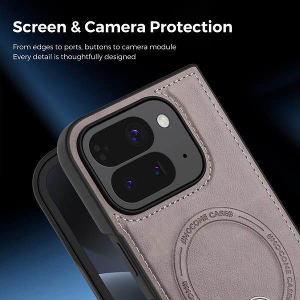 Telefonfodral för Google Pixel 10 Pro Fold Robust Stativ Magnetisk Gray