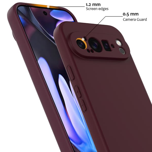 Etui til Google Pixel 9 Pro XL Magnetisk, Heldekkende Design, Flytende Silikonmateriale Black