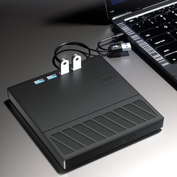 USB 3.0 Typ C Extern Optisk Enhet, CD/DVD/BD RW Spelare Skrivare Läser, för Bärbar Dator Stationär Dator Mac Windows Linux