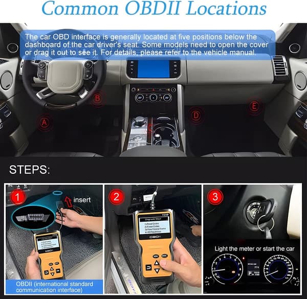Bildiagnostikk V310 OBD2 Bil Feilkodeleser