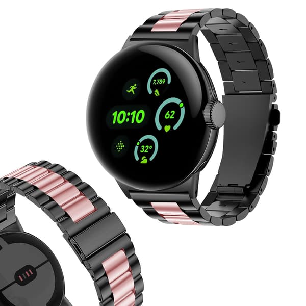 Urrem til Google Pixel Watch 1/2, holdbar håndledsrem i rustfrit stål -41mm Style 5