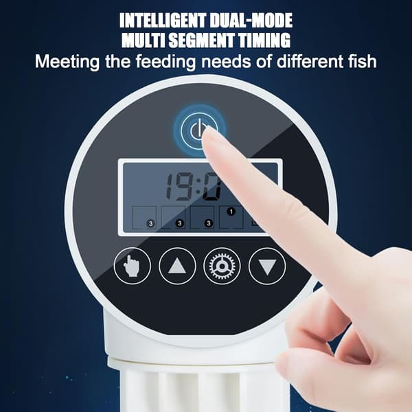 Automatisk fiskefoderautomat med timer