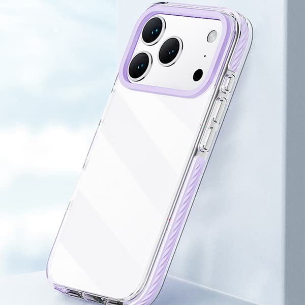 Telefoncover til iPhone 17 Pro Max Hybrid Klart Stødsikkert White