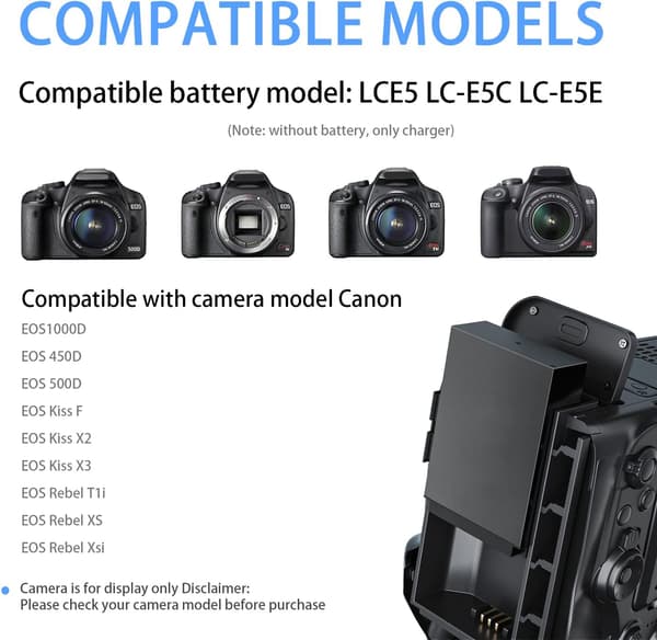 Laturi Canon LC-E5C LC-E5E LP-E5 LC-E5 -akulle