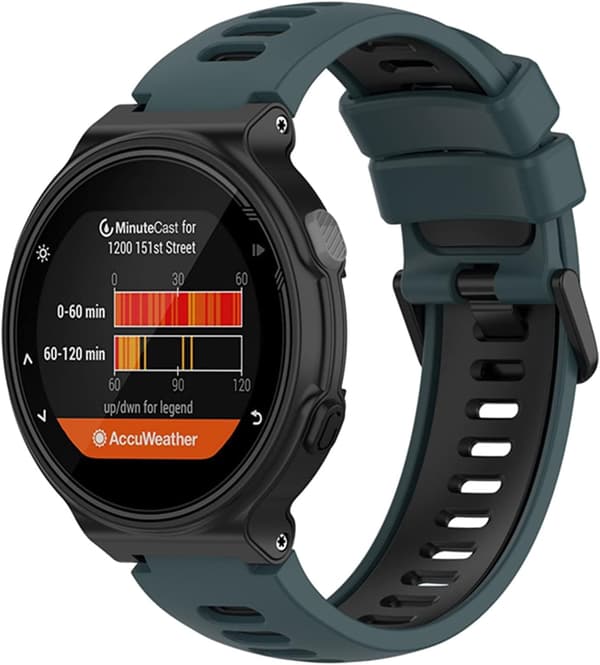 Udskiftningsrem til Garmin Approach S20/Approach S5/S6 Grøn Sort Green Black