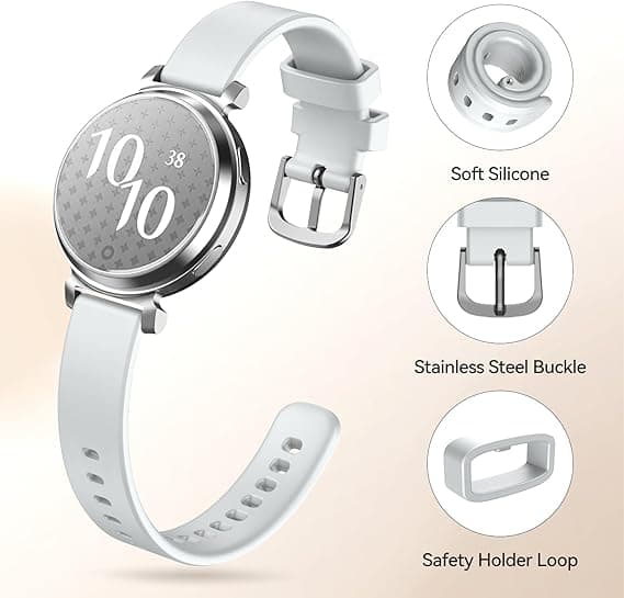 Urrem til Garmin Lily 2 Smartwatch 14mm Silikone Quick Release Erstatningsurrem til Lily 2 Active White