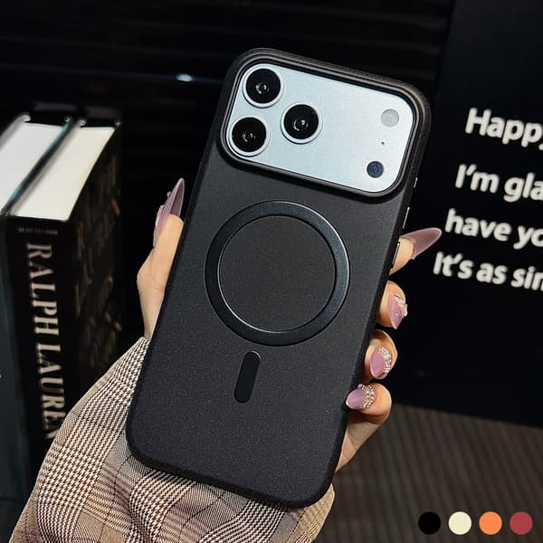 Telefonfodral för iPhone 17 Pro Max Robust Stötsäkert Magnetiskt Black