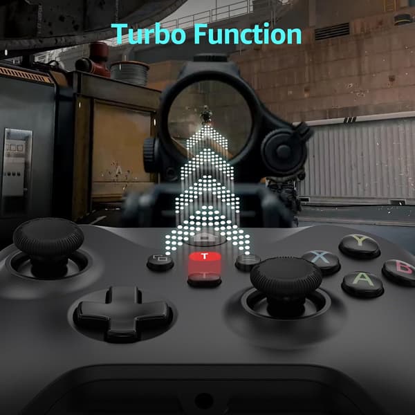 Kabelbaseret controller til Xbox One Series X/S, joystick kompatibel med Windows PC Camouflage Blue