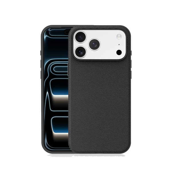 Fodral för iPhone 17 Pro Max reptålig mikrofiberfoder tyg TPU kompatibel MagSafe smal lätt design Black 17 Pro Max