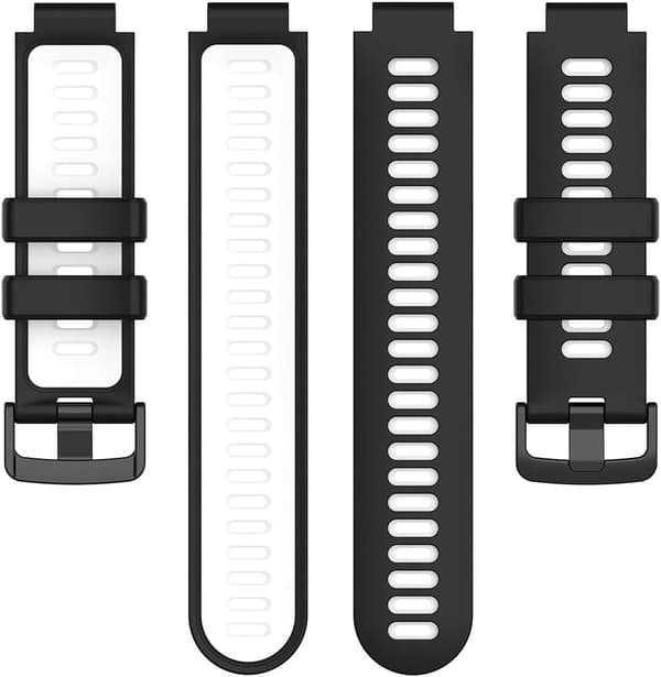 Udskiftningsrem til Garmin Approach S20/Approach S5/S6 Sort Hvid Black White