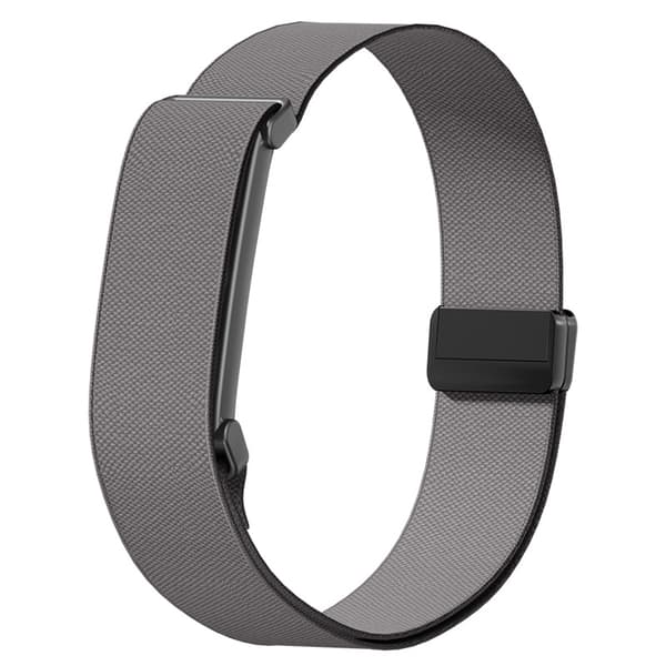 Urrem til Google Fitbit Air, elastisk nylonarmbånd med magnetspænde Dark Gray