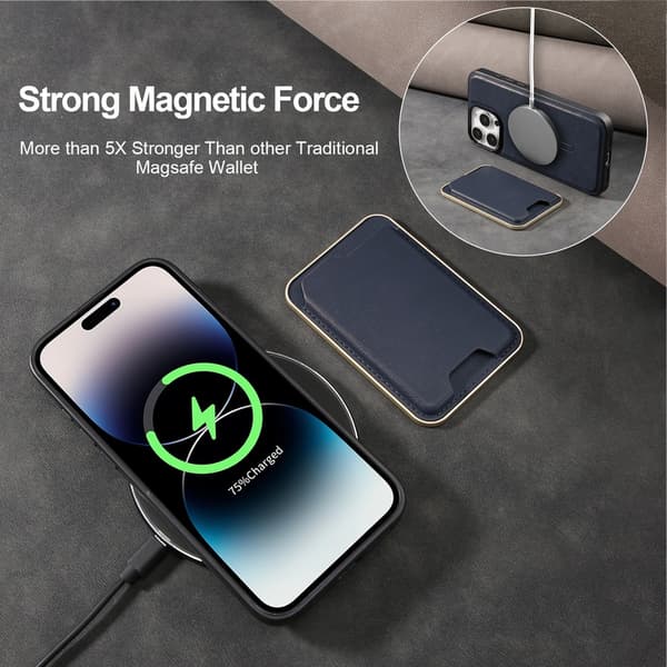 Telefondeksel til iPhone 16 Pro Max Lommebok Magnetisk Kortlomme Støtsikker Robust Brown