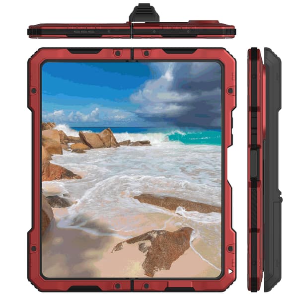 Telefonfodral för Samsung Galaxy Z Fold 5 Stödfot Stötsäkert Robust Full Täckning Red
