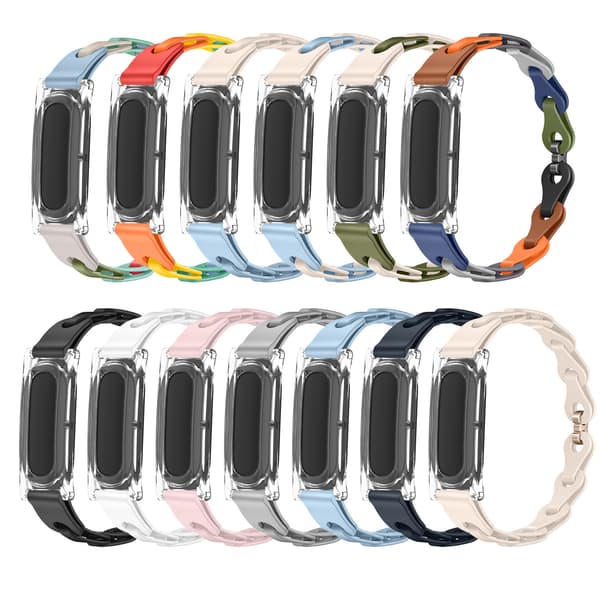 Urrem til Google Fitbit Air, delt hul håndledsrem Blue + Starlight