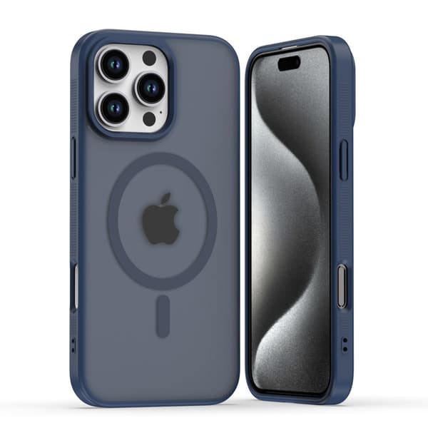 Telefoncover til iPhone 17 Pro Max Hybrid Stødsikkert Magnetisk Robust Blue