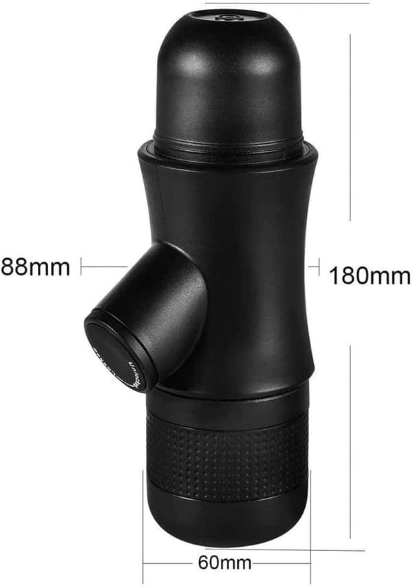 Bärbar kaffemaskin handpressad espressoextraktion för malt kaffe