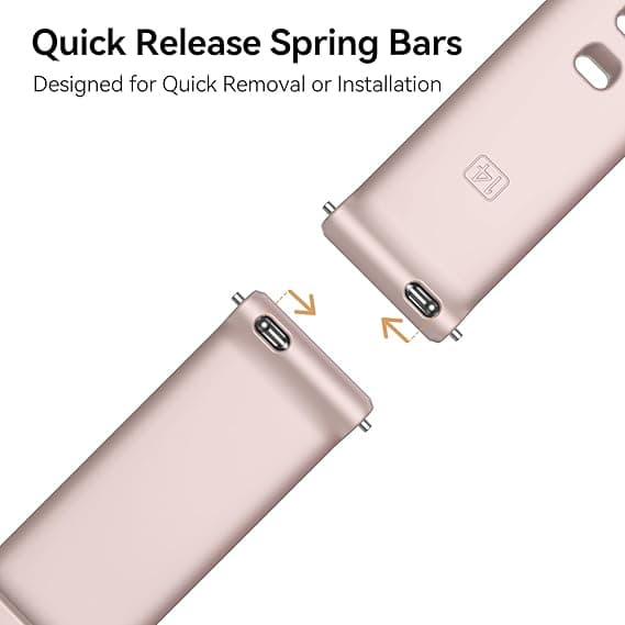Urrem til Garmin Lily 2 Smartwatch 14mm Silikone Quick Release Erstatningsurrem til Lily 2 Active Pink