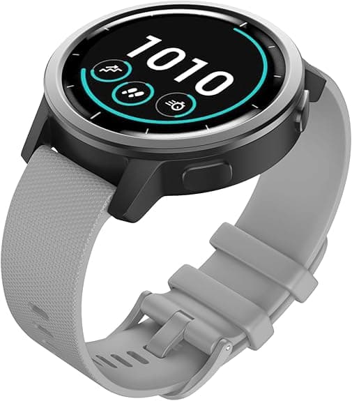 Rem til Garmin Vivoactive 4/Forerunner 255/265, 22mm Silikone Quick Release Erstatningsrem Grey