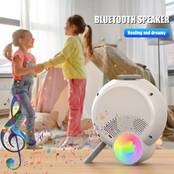 Stjernehimmelprojektor med Bluetooth-musikkavspilling, inkluderer 13 planetariske disker