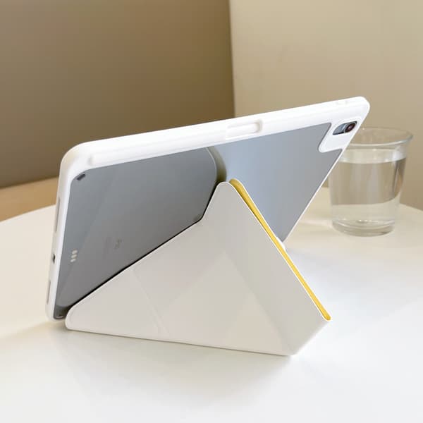 Fodral til iPad Pro 11 2024, Transparent akrylbagpanel (rosarød)