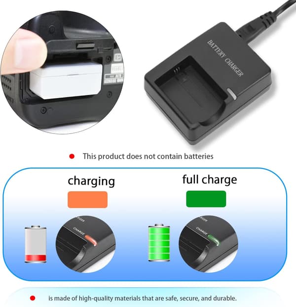 Oplader til Canon LC-E5C LC-E5E LP-E5 LC-E5 batteri