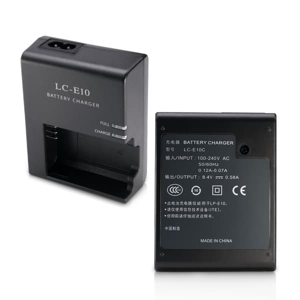 Lc-E10 lader for Canon Lp-E10 batteri, kompatibel med Eos 1100D 1200D 1300D