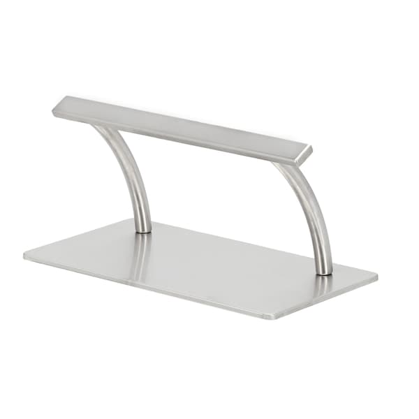 Frisörpall med halkfri bas silver Flat Superior XL