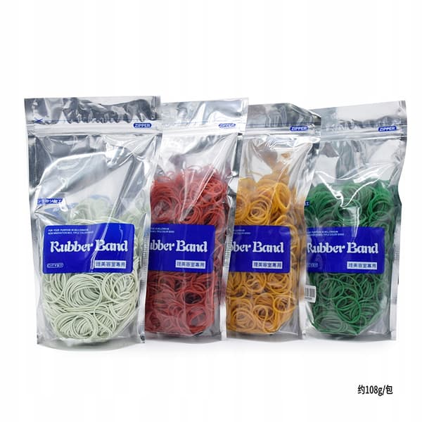 Gummi Hårband Hållbara 1300 st. S STORA Gröna