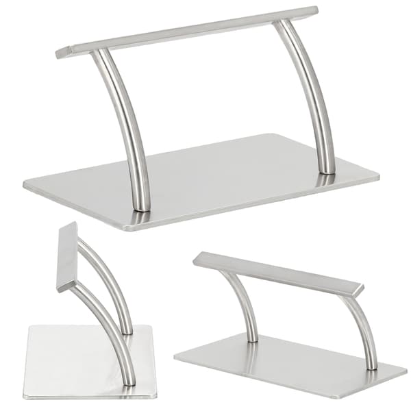 Frisörpall med halkfri bas silver Flat Superior XL