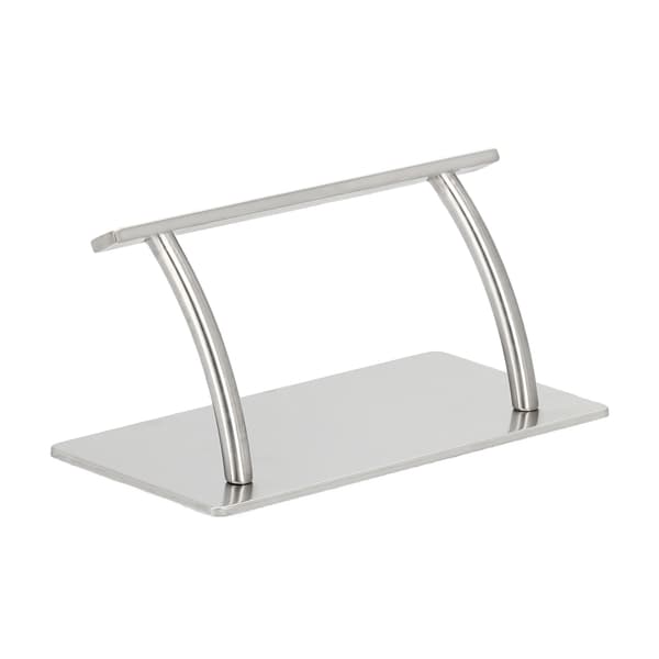 Frisörpall med halkfri bas silver Flat Superior XL