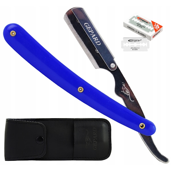 Hårklippningskniv Gepard för rakning RAZOR BLADES BLUE