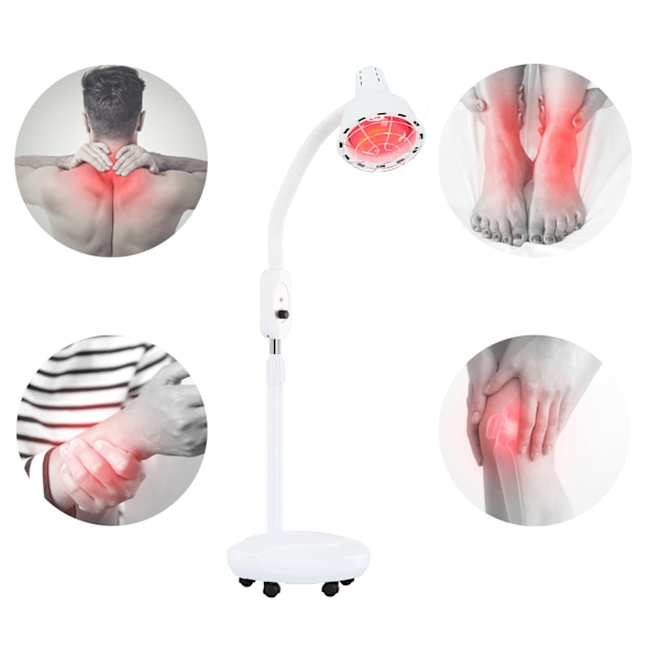 Lampa med infraröd värme Solux stark justerbar