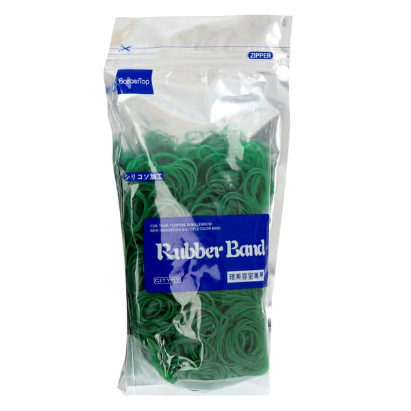 Gummi Hårband Hållbara 1300 st. S STORA Gröna