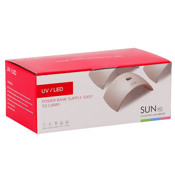 Lampa led uv 24w hybrydy żele usb powerbank hållbar