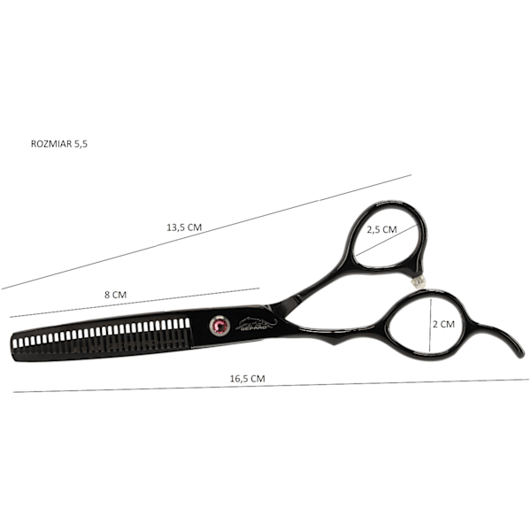Barberblad 5,5 vänsterhänt N68-PD blå