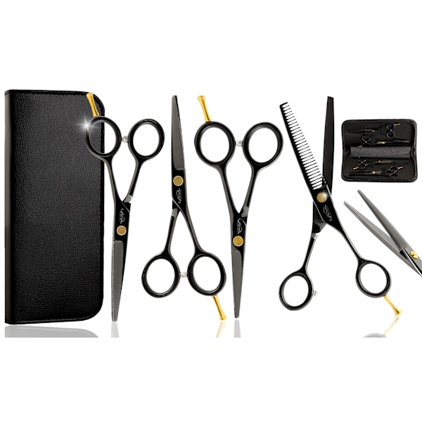 Set frisörsaxar 4,0 4,5 5,5 quatros bl