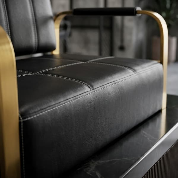 Soffa soffa till vardagsrummet väntrummet kontoret tvåsitsig guldram